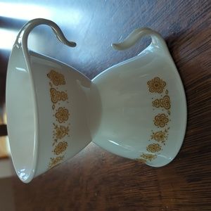 2 Corelle Butterfly Gold Tea Cups